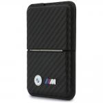 Portofel BMW M Carbon Metal Logos, Compatibil MagSafe, Negru 2 - lerato.ro