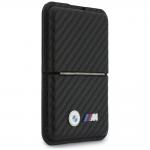 Portofel BMW M Carbon Metal Logos, Compatibil MagSafe, Negru 5 - lerato.ro