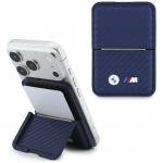 Portofel BMW M Carbon Metal Logos, Compatibil MagSafe, Navy Blue 4 - lerato.ro