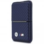 Portofel BMW M Carbon Metal Logos, Compatibil MagSafe, Navy Blue 2 - lerato.ro