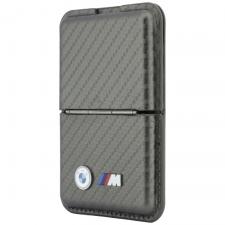Portofel BMW M Carbon Metal Logos, Compatibil MagSafe, Anthracite