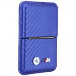 Portofel BMW M Carbon Metal Logos, Compatibil MagSafe, Albastru 6 - lerato.ro