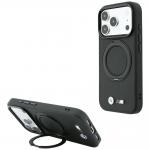 Husa BMW Kevlar Ring Stand 360 cu MagSafe compatibila cu iPhone 18 Pro / 17 Pro, Negru 4 - lerato.ro