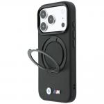 Husa BMW Kevlar Ring Stand 360 cu MagSafe compatibila cu iPhone 18 Pro / 17 Pro, Negru 3 - lerato.ro