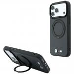 Husa BMW Kevlar Ring Stand 360 cu MagSafe compatibila cu iPhone 18 Pro Max / 17 Pro Max, Anthracite 4 - lerato.ro