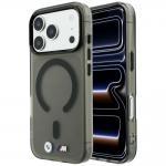 Husa BMW M IML Frosted Metal Logo Trims cu MagSafe compatibila cu iPhone 18 Pro / 17 Pro, Negru 4 - lerato.ro