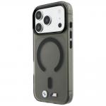 Husa BMW M IML Frosted Metal Logo Trims cu MagSafe compatibila cu iPhone 18 Pro / 17 Pro, Negru 3 - lerato.ro