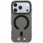 Husa BMW M IML Frosted Metal Logo Trims cu MagSafe compatibila cu iPhone 18 Pro / 17 Pro, Negru 2 - lerato.ro