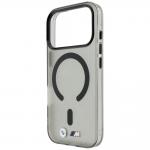 Husa BMW M IML Frosted Metal Logo Trims cu MagSafe compatibila cu iPhone 18 Pro / 17 Pro, Negru 7 - lerato.ro