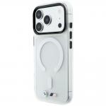 Husa BMW M IML Frosted Metal Logo & Trims cu MagSafe compatibila cu iPhone 18 Pro Max / 17 Pro Max, Transparent 3 - lerato.ro