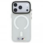 Husa BMW M IML Frosted Metal Logo & Trims cu MagSafe compatibila cu iPhone 18 Pro Max / 17 Pro Max, Transparent 2 - lerato.ro