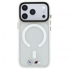 Husa BMW M IML Frosted Metal Logo & Trims cu MagSafe compatibila cu iPhone 18 Pro Max / 17 Pro Max, Transparent