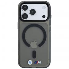 Husa BMW M IML Glossy Metal Logo & Trims cu MagSafe compatibila cu iPhone 18 Pro Max / 17 Pro Max, Negru