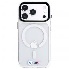 Husa BMW M IML Glossy Metal Logo & Trims cu MagSafe compatibila cu iPhone 18 Pro Max / 17 Pro Max, Transparent