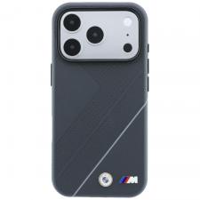 Husa BMW M Tire Track Silver Line cu MagSafe compatibila cu iPhone 18 Pro / 17 Pro, Anthracite
