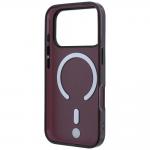 Husa BMW Sign Frosted IML Metal Logo cu MagSafe compatibila cu iPhone 18 Pro / 17 Pro, Burgundy 8 - lerato.ro