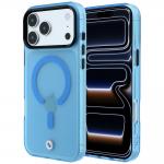 Husa BMW Sign Frosted IML Metal Logo cu MagSafe compatibila cu iPhone 18 Pro / 17 Pro, Albastru 4 - lerato.ro