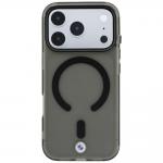 Husa BMW Sign Frosted IML Metal Logo cu MagSafe compatibila cu iPhone 18 Pro / 17 Pro, Gri 2 - lerato.ro