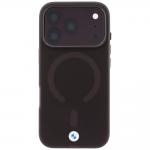 Husa BMW Sign Frosted IML and Metal Logo cu MagSafe compatibila cu iPhone 18 Pro Max / 17 Pro Max, Burgundy 2 - lerato.ro