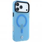 Husa BMW Sign Frosted IML and Metal Logo cu MagSafe compatibila cu iPhone 18 Pro Max / 17 Pro Max, Albastru 5 - lerato.ro