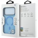 Husa BMW Sign Frosted IML and Metal Logo cu MagSafe compatibila cu iPhone 18 Pro Max / 17 Pro Max, Albastru 9 - lerato.ro