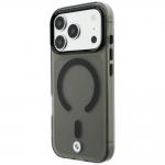 Husa BMW Sign Frosted IML and Metal Logo cu MagSafe compatibila cu iPhone 18 Pro Max / 17 Pro Max, Gri 3 - lerato.ro