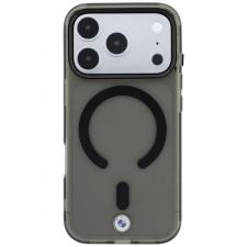 Husa BMW Sign Frosted IML and Metal Logo cu MagSafe compatibila cu iPhone 18 Pro Max / 17 Pro Max, Gri