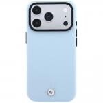 Husa BMW Kevlar Metal Logo cu MagSafe compatibila cu iPhone 18 Pro Max / 17 Pro Max, Albastru 2 - lerato.ro