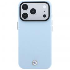 Husa BMW Kevlar Metal Logo cu MagSafe compatibila cu iPhone 18 Pro Max / 17 Pro Max, Albastru