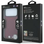 Husa BMW M Carbon Printed Ring cu MagSafe compatibila cu iPhone 18 Pro Max / 17 Pro Max, Rosu 9 - lerato.ro