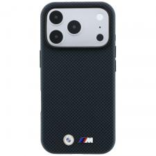 Husa BMW M Quadrille Kevlar Metal Logo cu MagSafe compatibila cu iPhone 18 Pro Max / 17 Pro Max, Navy Blue