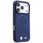 Husa BMW M Carbon Printed Ring cu MagSafe compatibila cu iPhone 18 Pro / 17 Pro, Navy Blue 5 - lerato.ro
