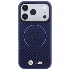 Husa BMW M Carbon Printed Ring cu MagSafe compatibila cu iPhone 18 Pro Max / 17 Pro Max, Navy Blue