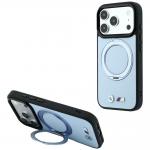 Husa BMW Kevlar Ring Stand 360 cu MagSafe compatibila cu iPhone 18 Pro Max / 17 Pro Max, Albastru 4 - lerato.ro