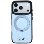 Husa BMW Kevlar Ring Stand 360 cu MagSafe compatibila cu iPhone 18 Pro Max / 17 Pro Max, Albastru 2 - lerato.ro