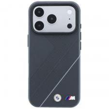 Husa BMW M Tire Track Silver Line cu MagSafe compatibila cu iPhone 18 Pro Max / 17 Pro Max, Anthracite