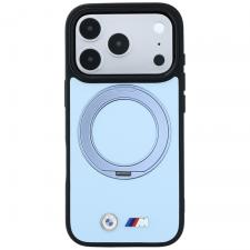 Husa BMW Kevlar Ring Stand 360 cu MagSafe compatibila cu iPhone 18 Pro / 17 Pro, Albastru