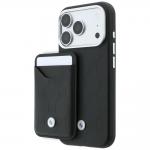 Set 2-in-1 BMW, Husa BMW Quilted Pattern Metal Logo cu MagSafe + portofel magnetic, compatibil cu iPhone 18 Pro / 17 Pro, Negru 2 - lerato.ro