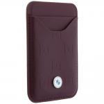 Set 2-in-1 BMW, Husa BMW Quilted Pattern Metal Logo cu MagSafe + portofel magnetic, compatibil cu iPhone 18 Pro Max / 17 Pro Max, Burgundy 11 - lerato.ro