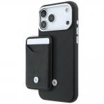 Set 2-in-1 BMW, Husa BMW Quilted Pattern Metal Logo cu MagSafe + portofel magnetic, compatibil cu iPhone 18 Pro Max / 17 Pro Max, Negru 2 - lerato.ro