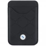 Set 2-in-1 BMW, Husa BMW Quilted Pattern Metal Logo cu MagSafe + portofel magnetic, compatibil cu iPhone 18 Pro Max / 17 Pro Max, Negru 10 - lerato.ro