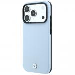 Husa BMW Kevlar Metal Logo cu MagSafe compatibila cu iPhone 18 Pro / 17 Pro, Albastru 3 - lerato.ro
