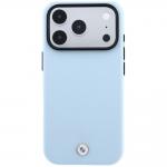 Husa BMW Kevlar Metal Logo cu MagSafe compatibila cu iPhone 18 Pro / 17 Pro, Albastru 2 - lerato.ro