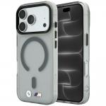 Husa BMW M IML Frosted Metal Logo Trims cu MagSafe compatibila cu iPhone 18 Pro / 17 Pro, Graphite 4 - lerato.ro