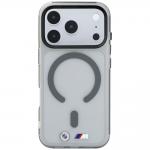 Husa BMW M IML Frosted Metal Logo Trims cu MagSafe compatibila cu iPhone 18 Pro / 17 Pro, Graphite 2 - lerato.ro