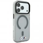 Husa BMW M IML Frosted Metal Logo Trims cu MagSafe compatibila cu iPhone 18 Pro / 17 Pro, Graphite 5 - lerato.ro