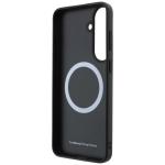 Husa BMW M Tricolor Metal Logo cu MagSafe compatibila cu Samsung Galaxy S26 FE, Negru 8 - lerato.ro