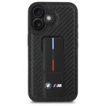 Carcasa BMW M Grip Stand Smooth Carbon compatibila cu iPhone 16 Black 4 - lerato.ro