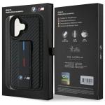 Carcasa BMW M Grip Stand Smooth Carbon compatibila cu iPhone 16 Black 9 - lerato.ro