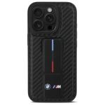 Carcasa BMW M Grip Stand Smooth Carbon compatibila cu iPhone 16 Pro Max Black 4 - lerato.ro